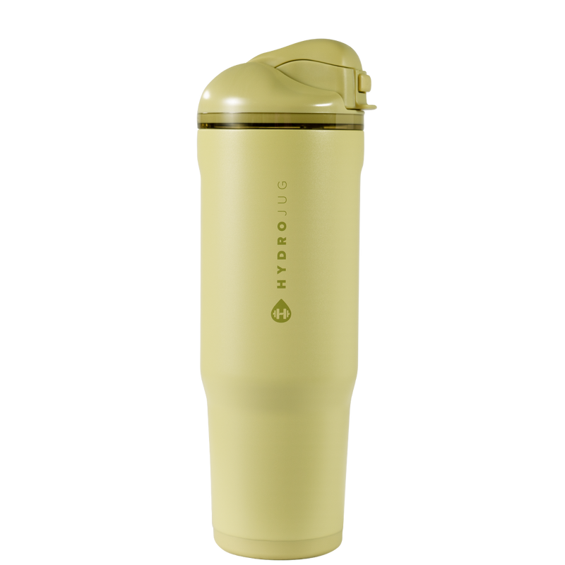 Ease2o 32oz | Compact Water Bottle with Straw & Chug Spout – Olive