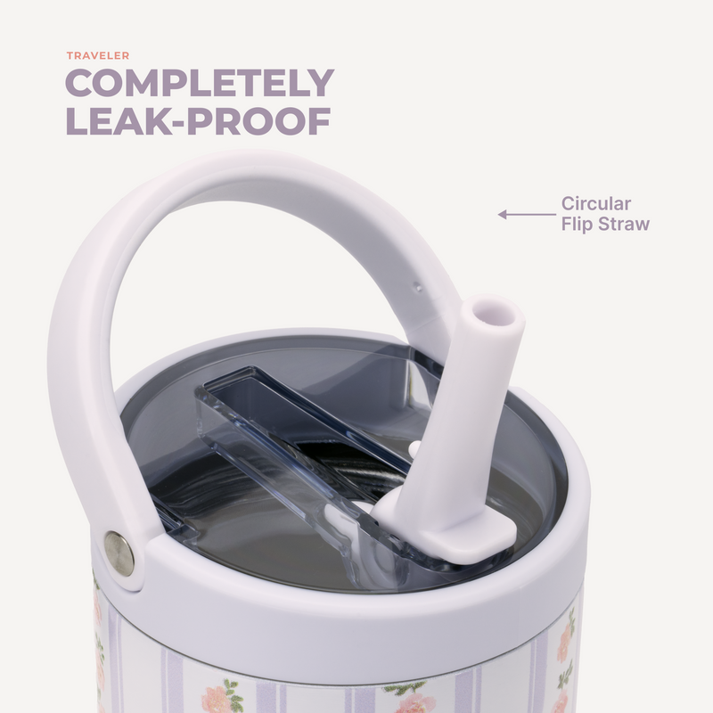 Sport 20oz | Insulated Water Bottle Leakproof Flip Straw – Primrose