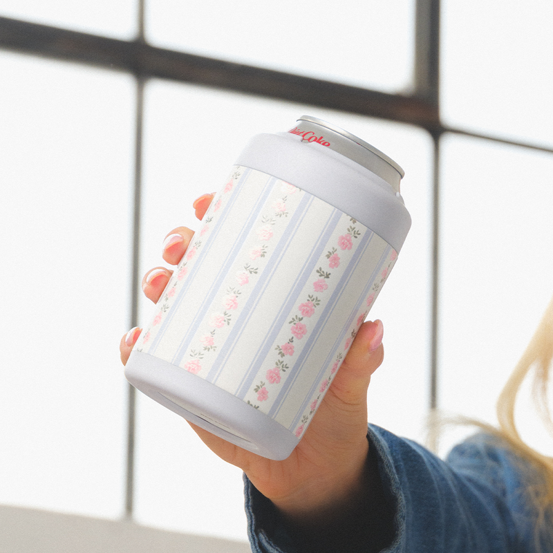 Can Cooler 12oz | 2-in-1 Insulated Standard Can Cooler Screw-Top Lock – Primrose