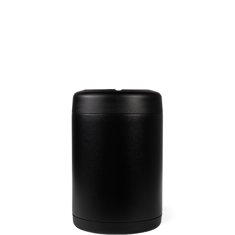 Can Cooler 12oz | 2-in-1 Insulated Standard Can Cooler Screw-Top Lock – Black