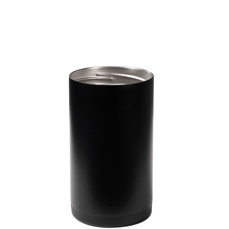 Can Cooler 16oz | 2-in-1 Insulated Tallboy Can Cooler Screw-Top Lock – Black