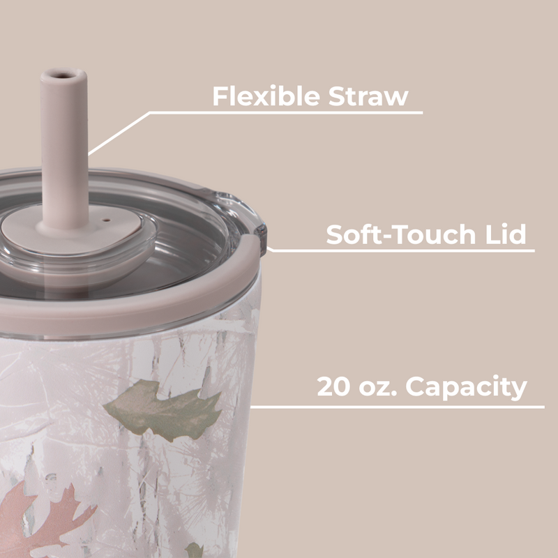 Everyday Tumbler 20oz | Ceramic-Lined Insulated Tumbler with Straw – Camo