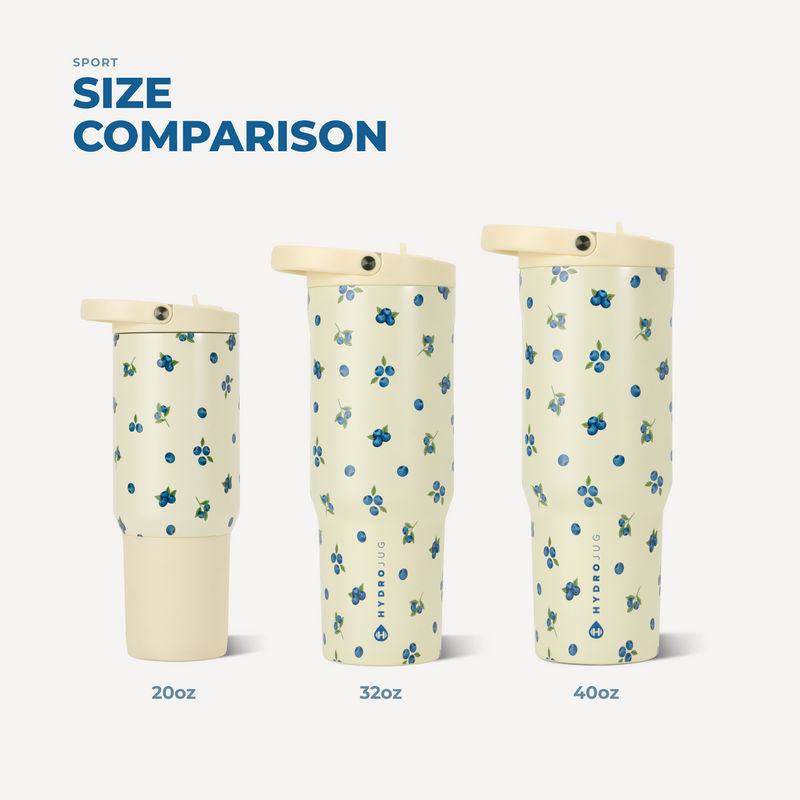 Sport 40oz | Large Leakproof Insulated Water Bottle – Freshly Pick'd