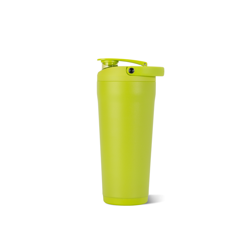 Insulated Shaker 24oz | Stainless Steel Protein Shaker Silent Grate – Lemon Lime