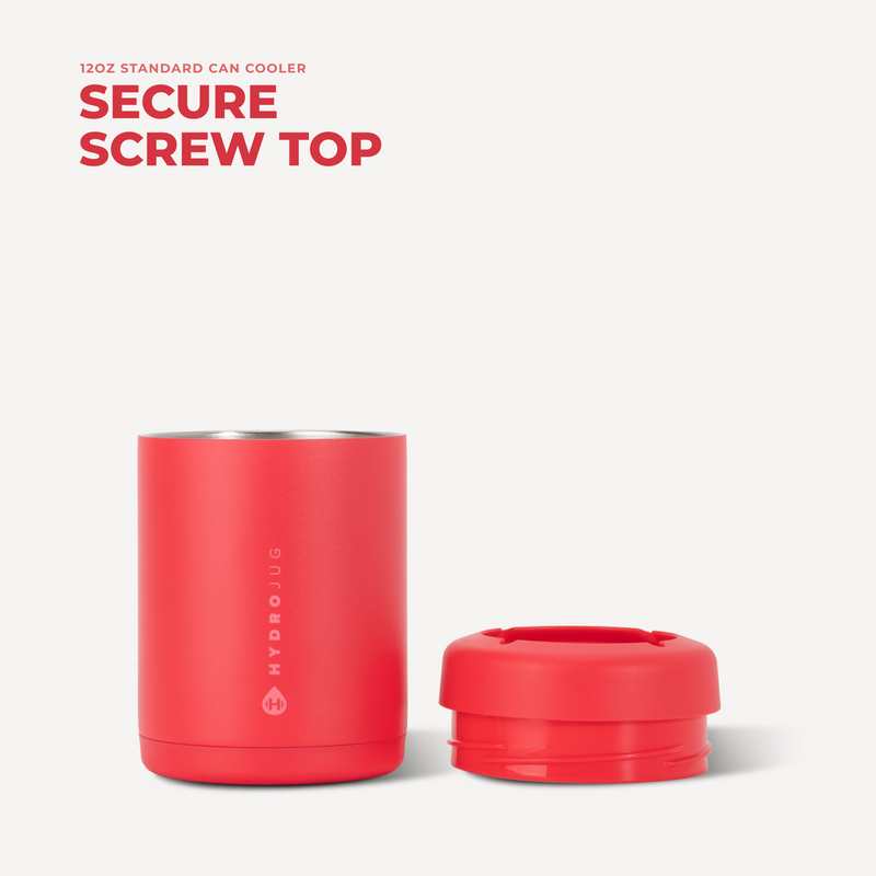 Can Cooler 12oz | 2-in-1 Insulated Standard Can Cooler Screw-Top Lock – Fruit Punch