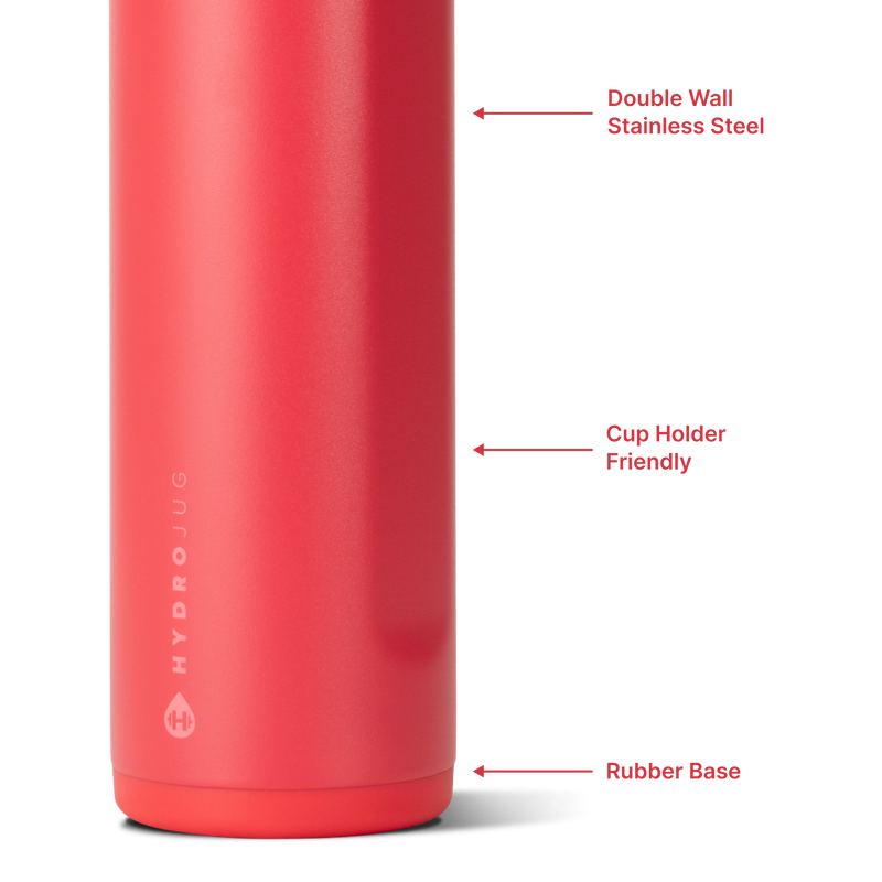 Ease2o 24oz | 2-in-1 Water Bottle with Soft Straw & Chug Spout – Fruit Punch