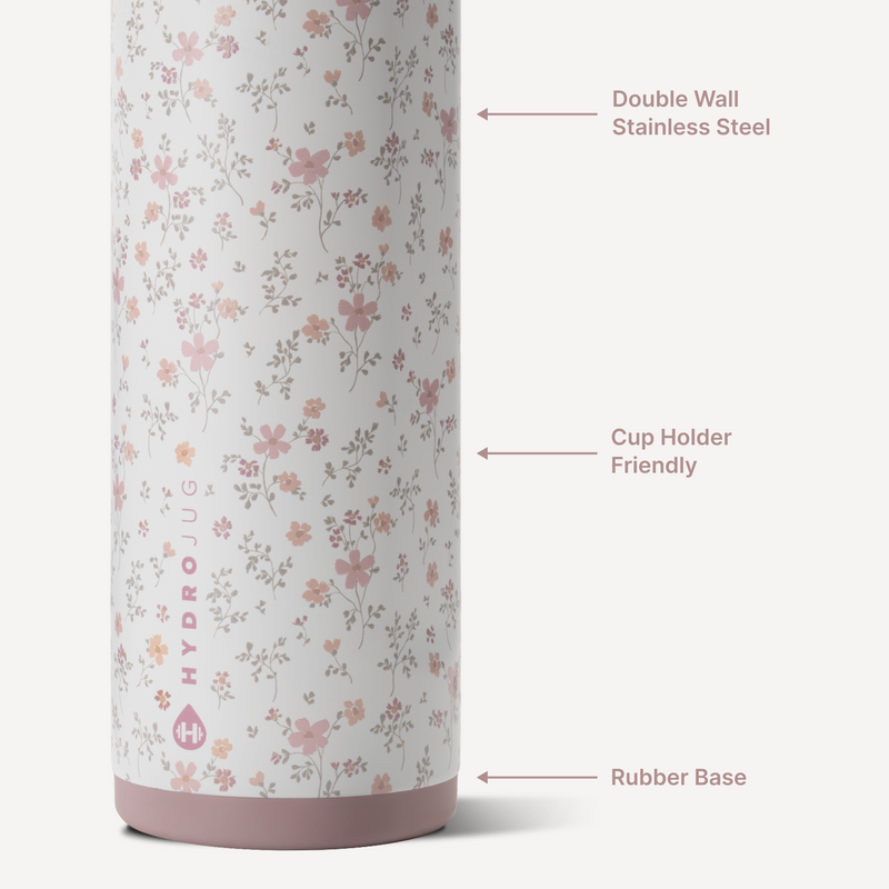 Ease2o 24oz | 2-in-1 Water Bottle with Soft Straw & Chug Spout – Magnolia