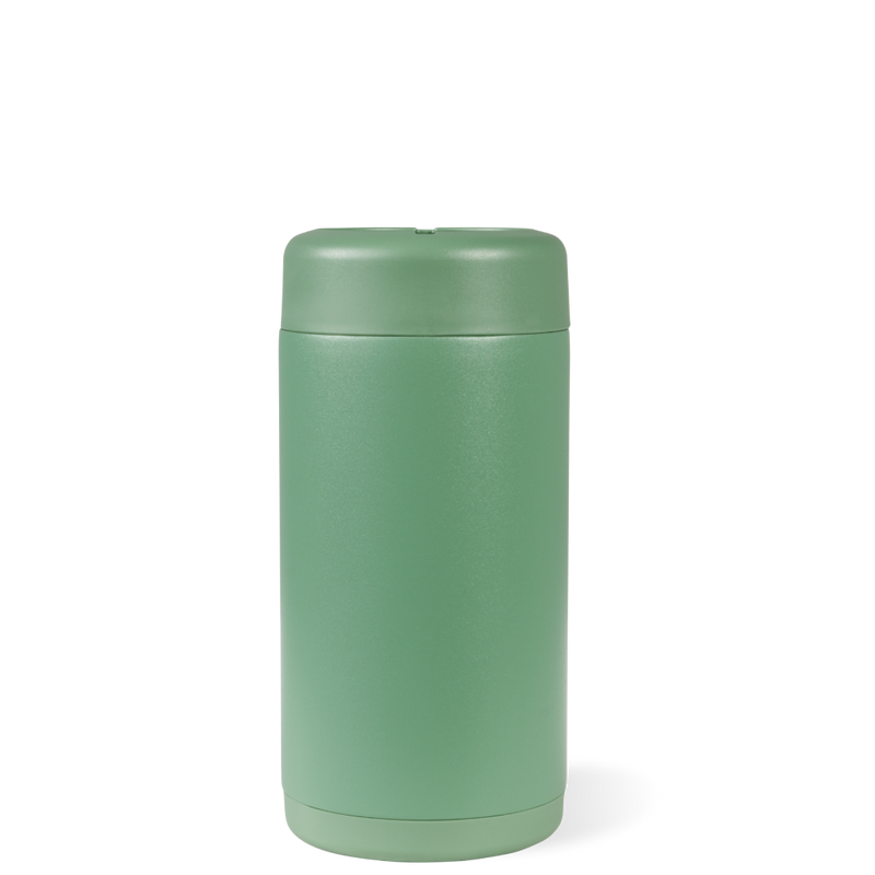 Slim Can Cooler 12oz | Insulated Stainless Steel Skinny Can Holder – Sage