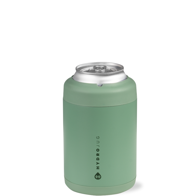 Can Cooler 12oz | 2-in-1 Insulated Standard Can Cooler Screw-Top Lock – Sage