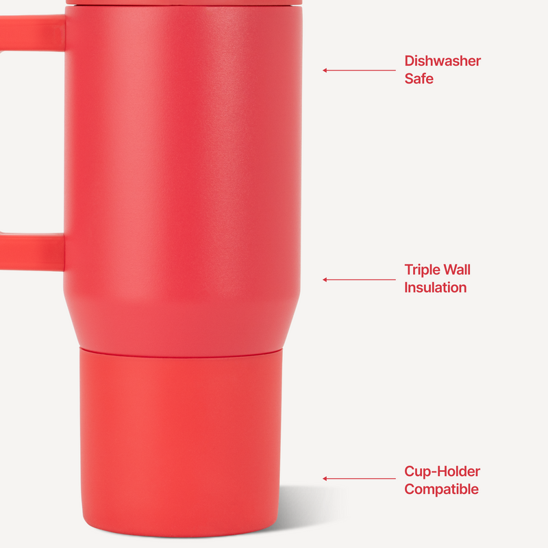 Traveler 20oz | Compact Insulated Tumbler with Handle – Fruit Punch
