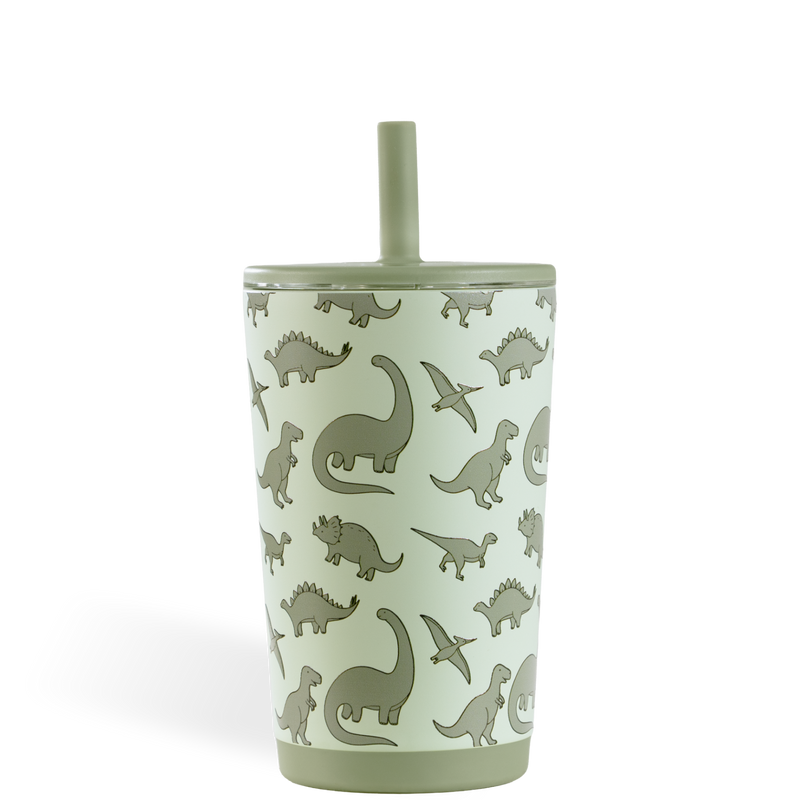 Everyday Tumbler 14oz | Ceramic-Lined Spill-Free Kids Tumbler – Dinosaur