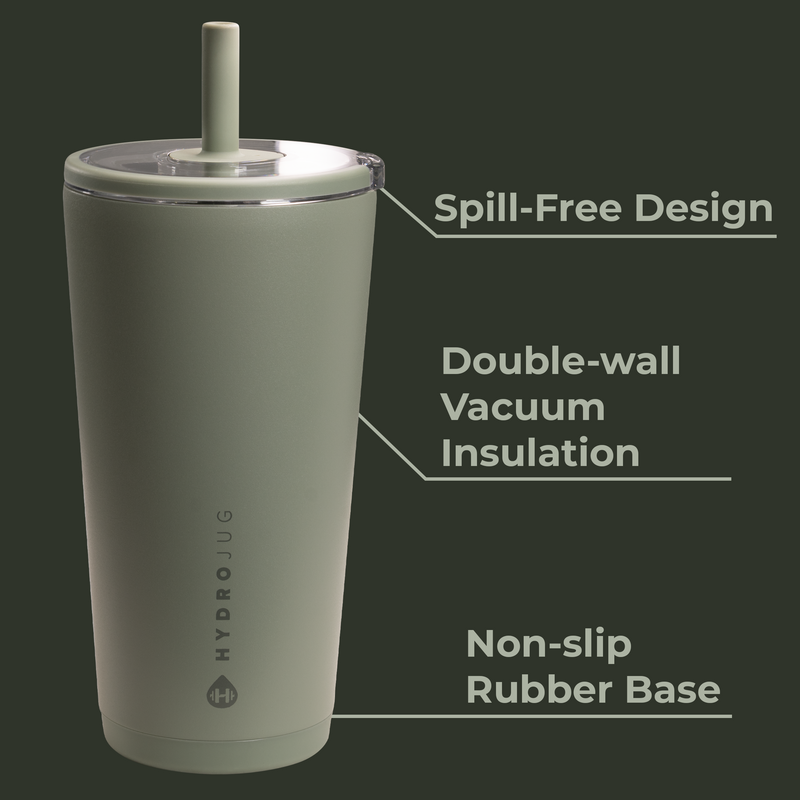 Everyday Tumbler 20oz | Ceramic-Lined Insulated Tumbler with Straw – Courtyard