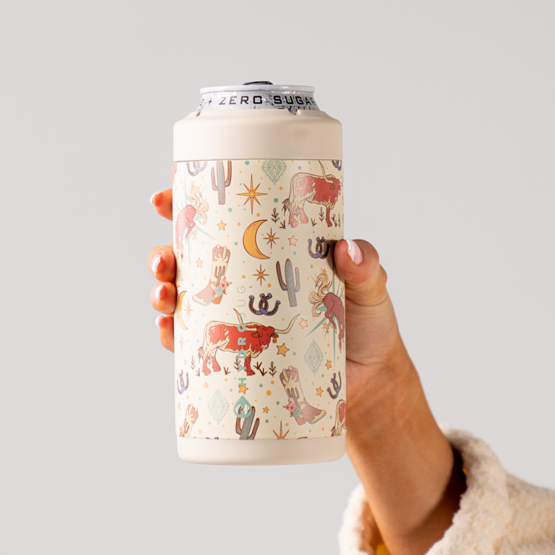Can Cooler 16oz | 2-in-1 Insulated Tallboy Can Cooler Screw-Top Lock – Rodeo