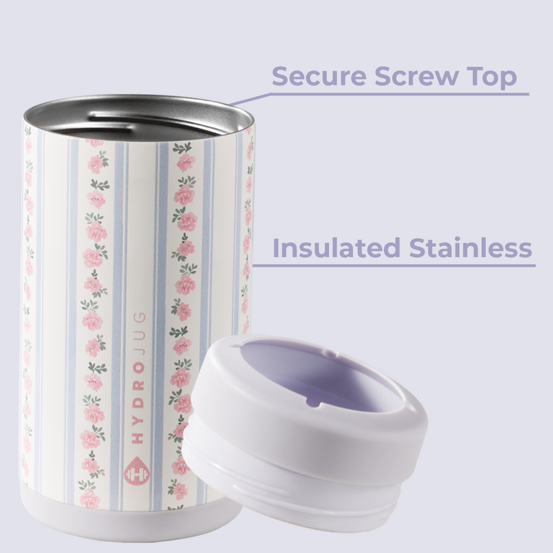 Can Cooler 16oz | 2-in-1 Insulated Tallboy Can Cooler Screw-Top Lock – Primrose