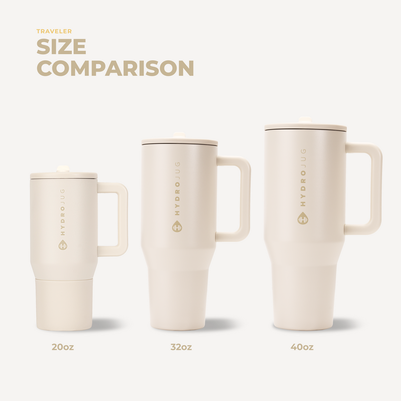 Traveler 40oz | All-Day Insulated Tumbler with Handle – Cream