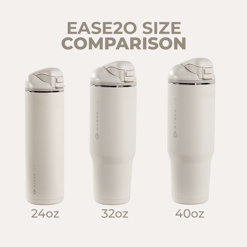 Ease2o 40oz | Dual-Function Water Bottle with Straw & Chug Spout – Linen