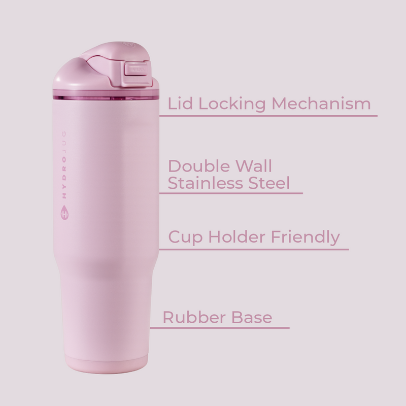 Ease2o 32oz | Compact Water Bottle with Straw & Chug Spout – Sweet Pea