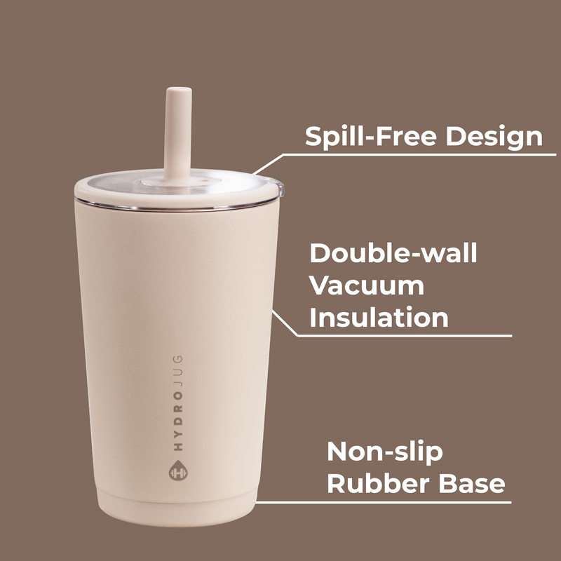 Everyday Tumbler 14oz | Ceramic-Lined Spill-Free Kids Tumbler – Dune