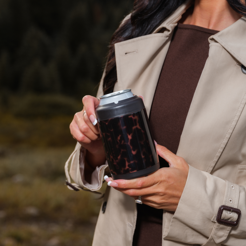 Standard Can Cooler 12oz - Mocha Tortoise