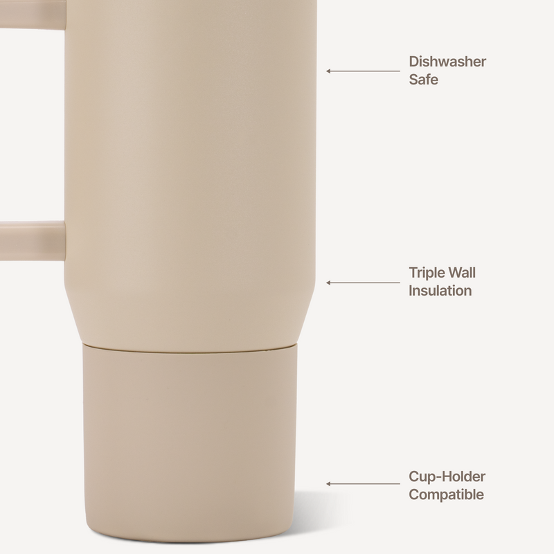 Coffee Traveler 20oz | Ceramic-Lined Insulated Travel Mug – Dune
