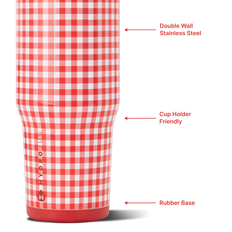 Ease2o 32oz | Compact Water Bottle with Straw & Chug Spout – Summer Picnic