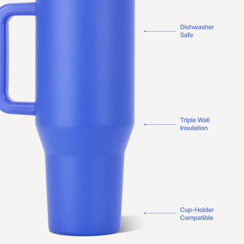 Traveler 32oz | Insulated Tumbler with Handle – Berry Pop