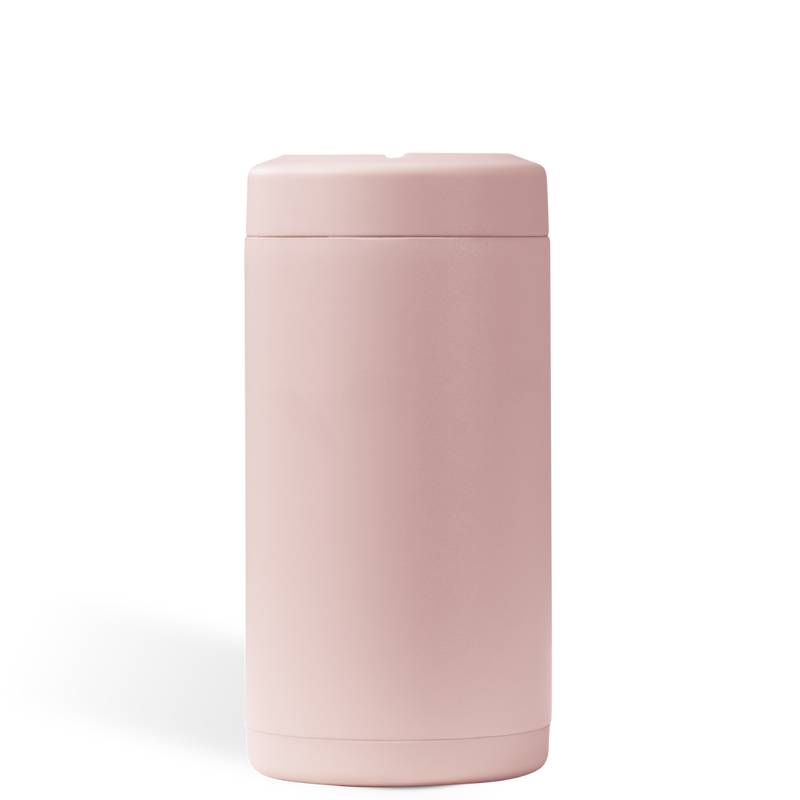 Can Cooler 16oz | 2-in-1 Insulated Tallboy Can Cooler Screw-Top Lock – Dusty Rose