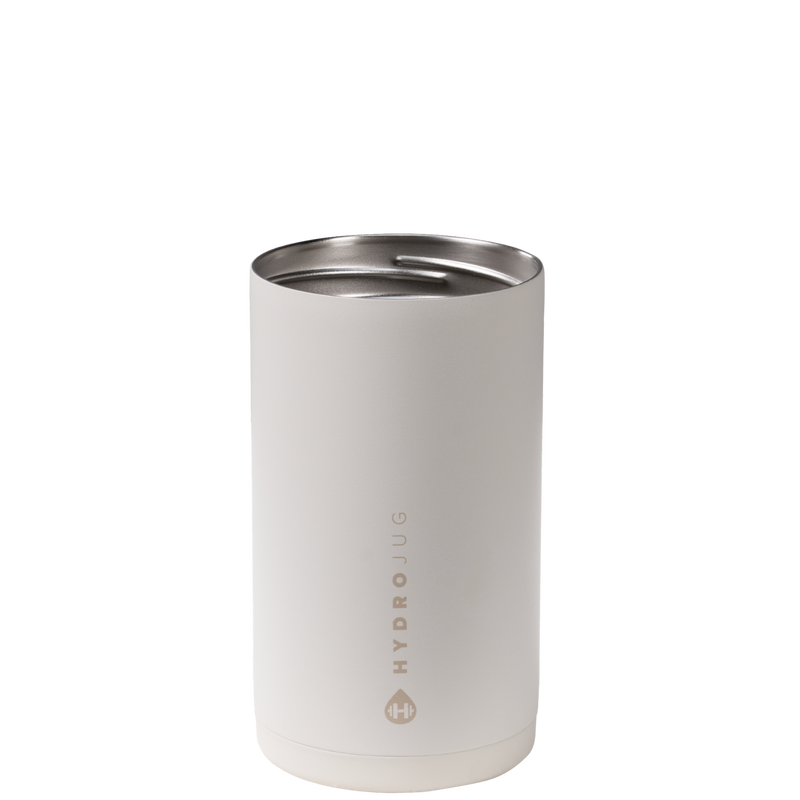 Can Cooler 16oz | 2-in-1 Insulated Tallboy Can Cooler Screw-Top Lock – Linen