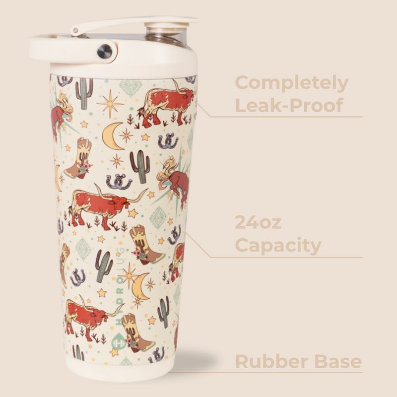 Insulated Shaker 24oz | Stainless Steel Protein Shaker Silent Grate – Rodeo