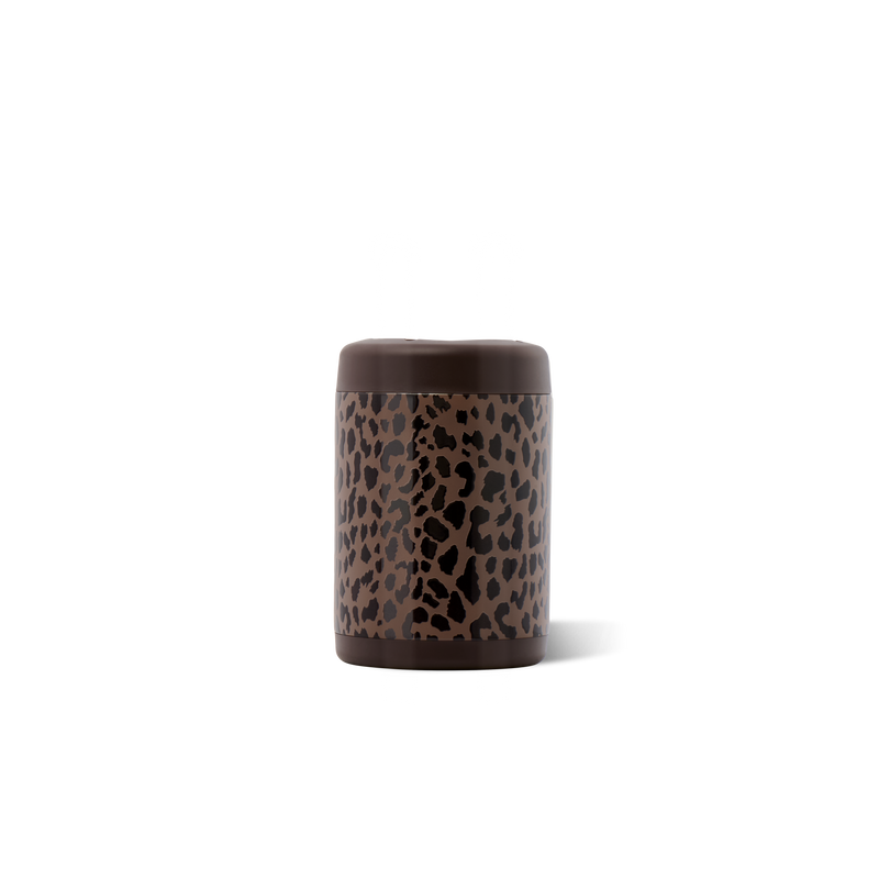 Standard Can Cooler 12oz - Brown Leopard