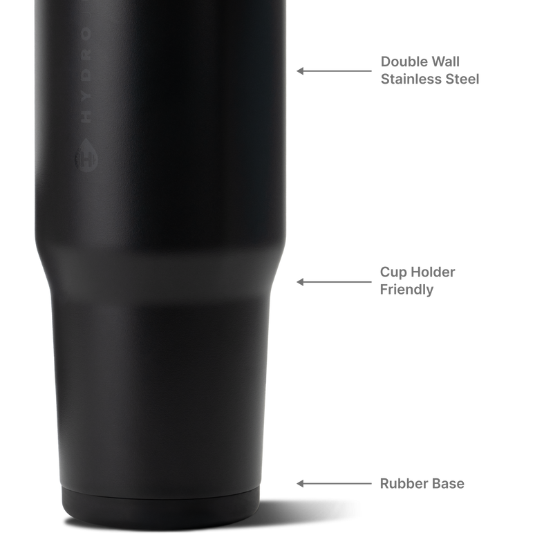 Ease2o 40oz | Dual-Function Water Bottle with Straw & Chug Spout – Black