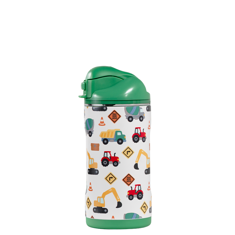 Ease2o 14oz | Leakproof 2-in-1 Kids Water Bottle Straw & Chug Spout – Under Construction
