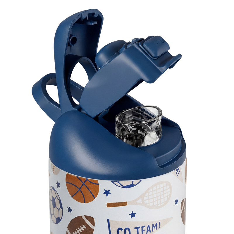 Ease2o 14oz | Leakproof 2-in-1 Kids Water Bottle with Straw & Chug Spout – All Stars