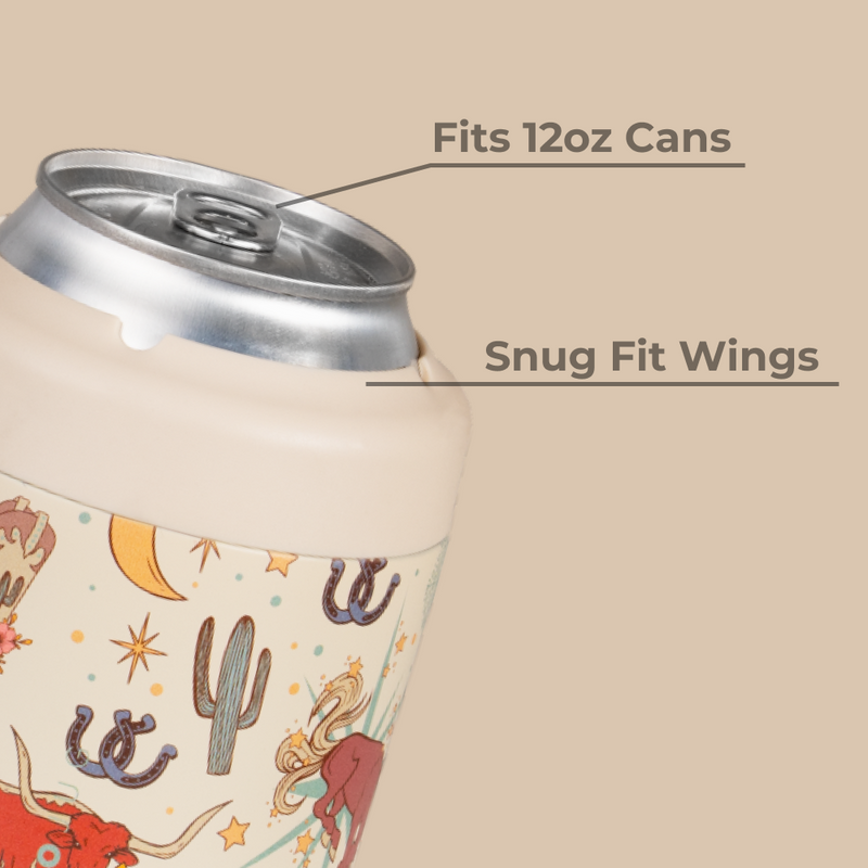 Can Cooler 12oz | 2-in-1 Insulated Standard Can Cooler Screw-Top Lock – Rodeo