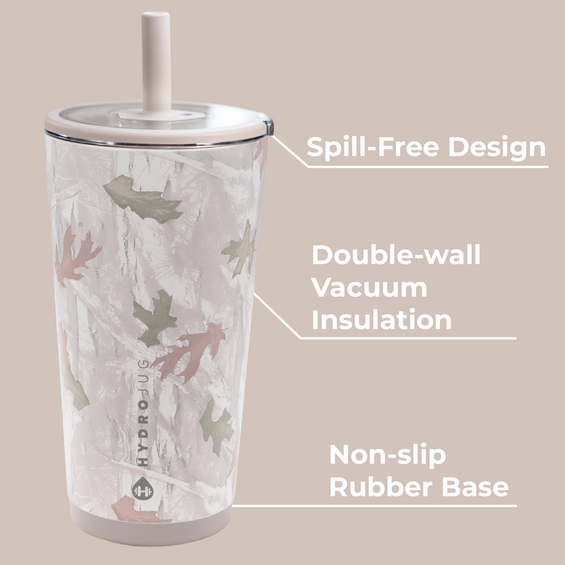 Everyday Tumbler 20oz | Ceramic-Lined Insulated Tumbler with Straw – Camo