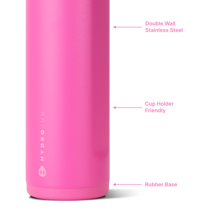 Ease2o 24oz | 2-in-1 Water Bottle with Soft Straw & Chug Spout – Razzle