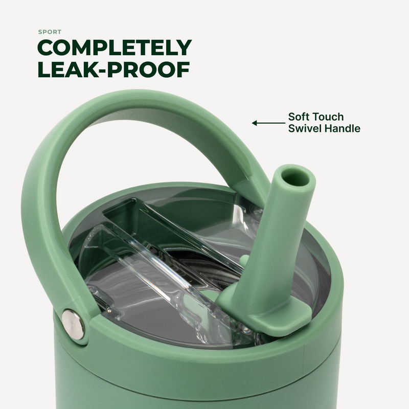 Sport 32oz | Leakproof Insulated Water Bottle Workout & Hike – Sage