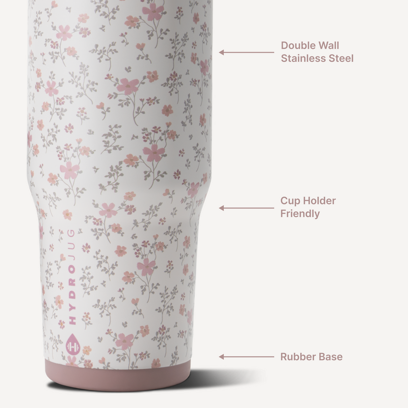 Ease2o 40oz | Dual-Function Water Bottle with Straw & Chug Spout – Magnolia