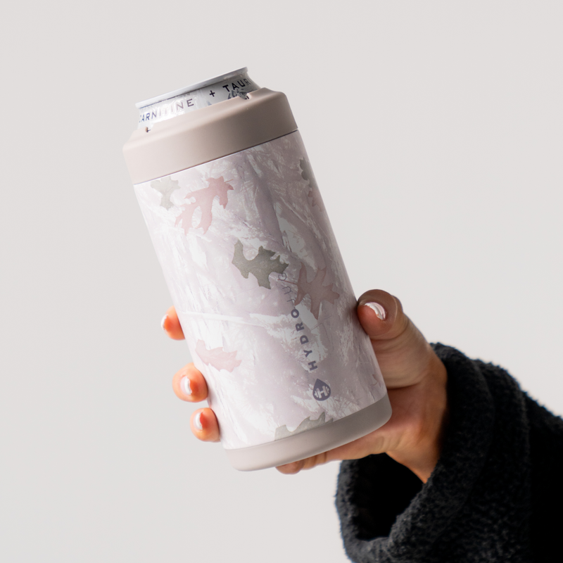 Can Cooler 16oz | 2-in-1 Insulated Tallboy Can Cooler Screw-Top Lock – Camo