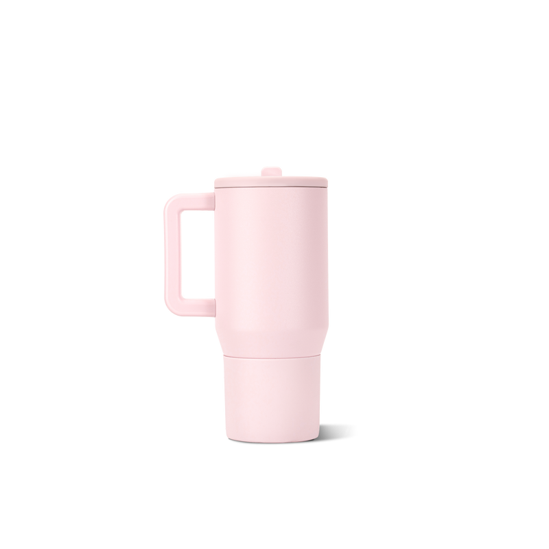 Traveler 20oz | Compact Insulated Tumbler with Handle – Pink Sand