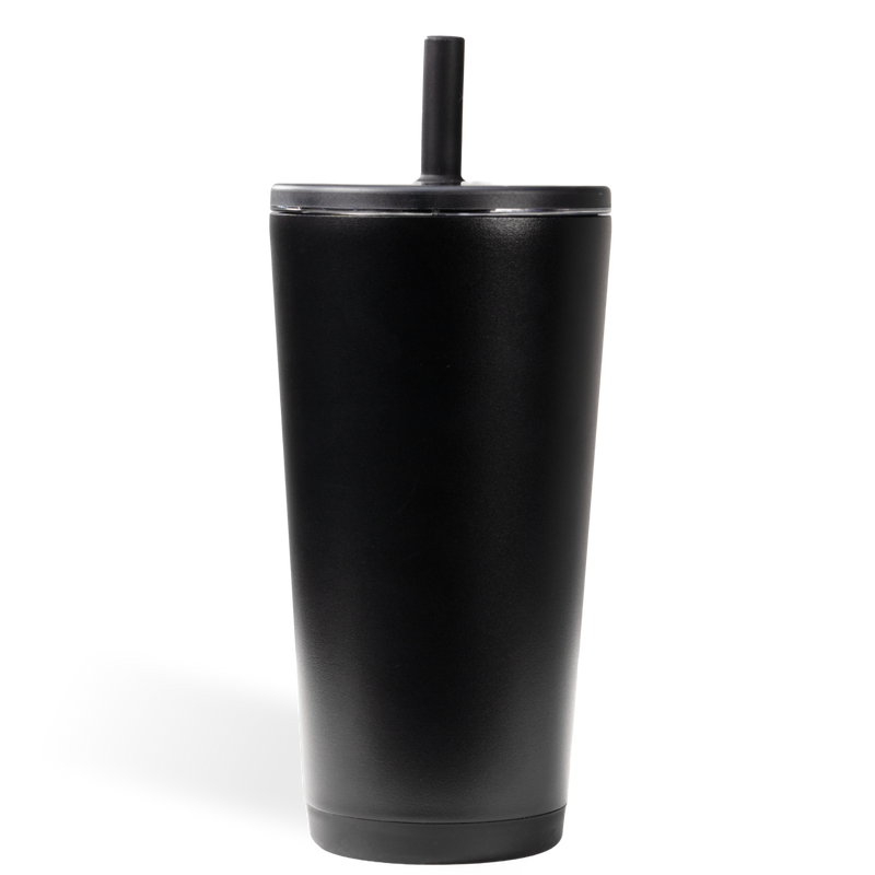 Everyday Tumbler 20oz | Ceramic-Lined Insulated Tumbler with Straw – Black