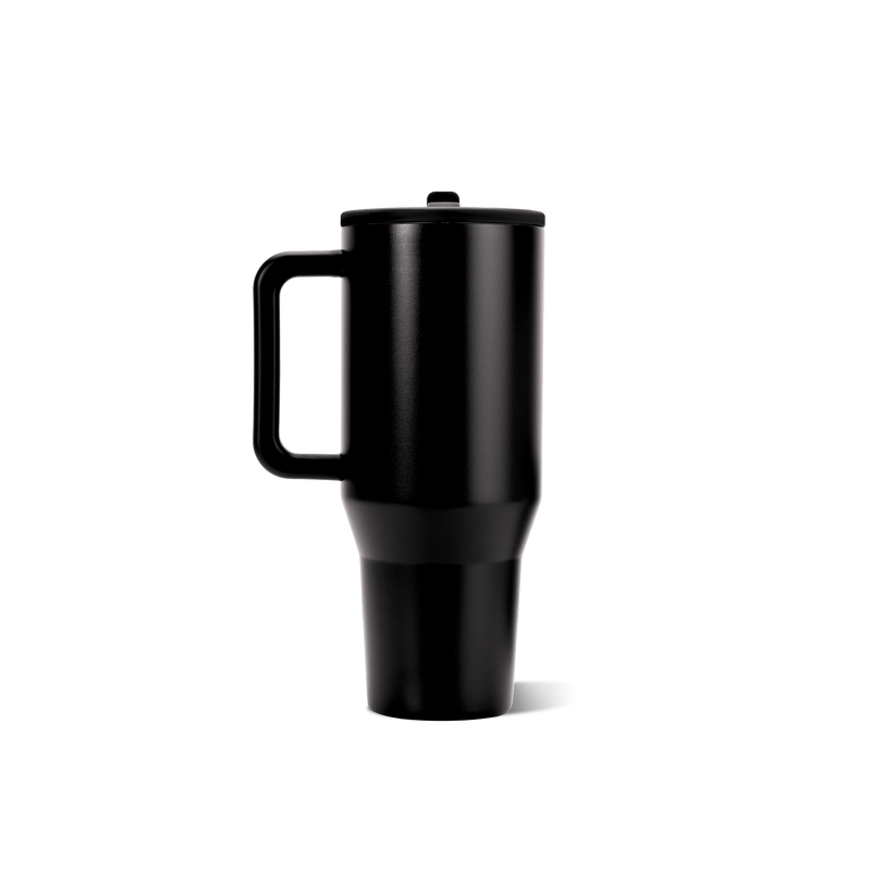 Traveler 32oz | Leakproof Insulated Tumbler with Handle – Black