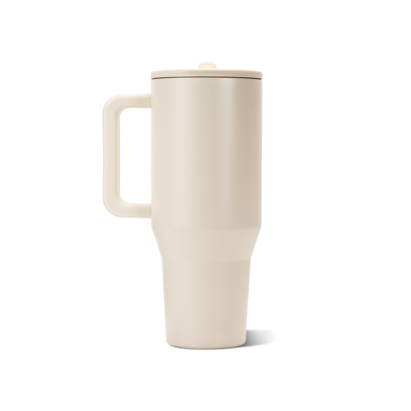 Traveler 40oz | All-Day Insulated Tumbler with Handle – Cream