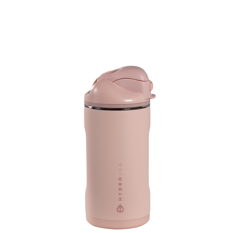 Ease2o 14oz | Leakproof 2-in-1 Kids Water Bottle with Straw & Chug Spout – Dusty Rose
