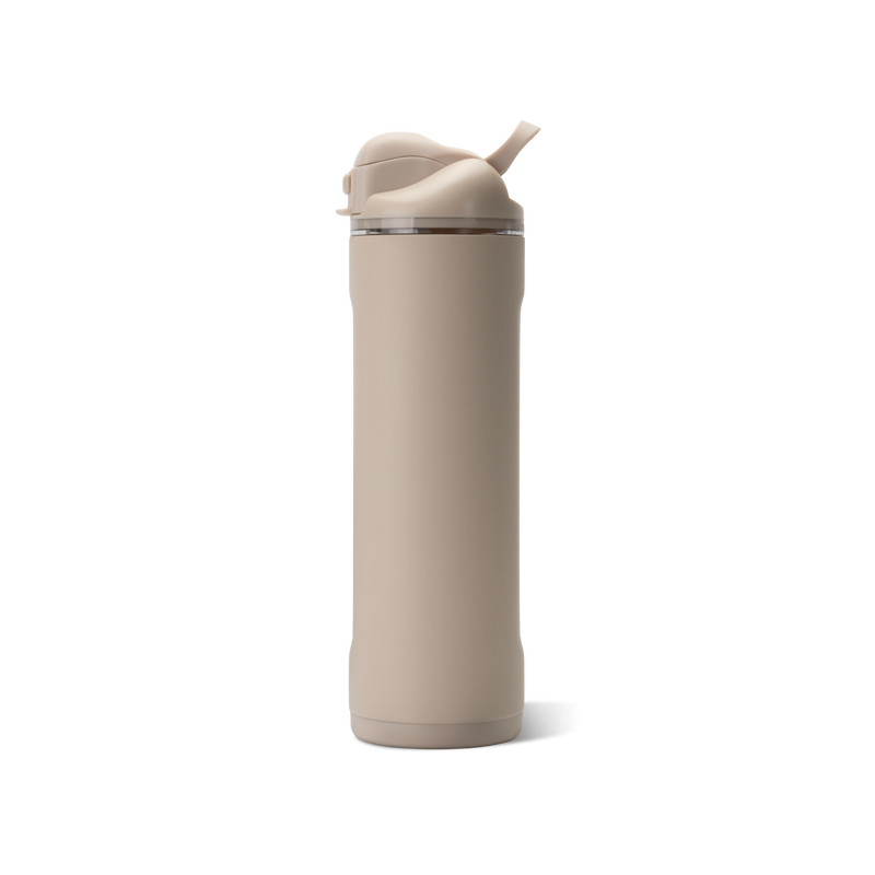 Ease2o 24oz | 2-in-1 Water Bottle with Soft Straw & Chug Spout – Dune