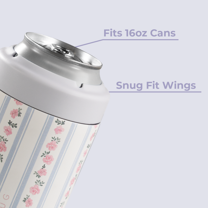 Can Cooler 16oz | 2-in-1 Insulated Tallboy Can Cooler Screw-Top Lock – Primrose