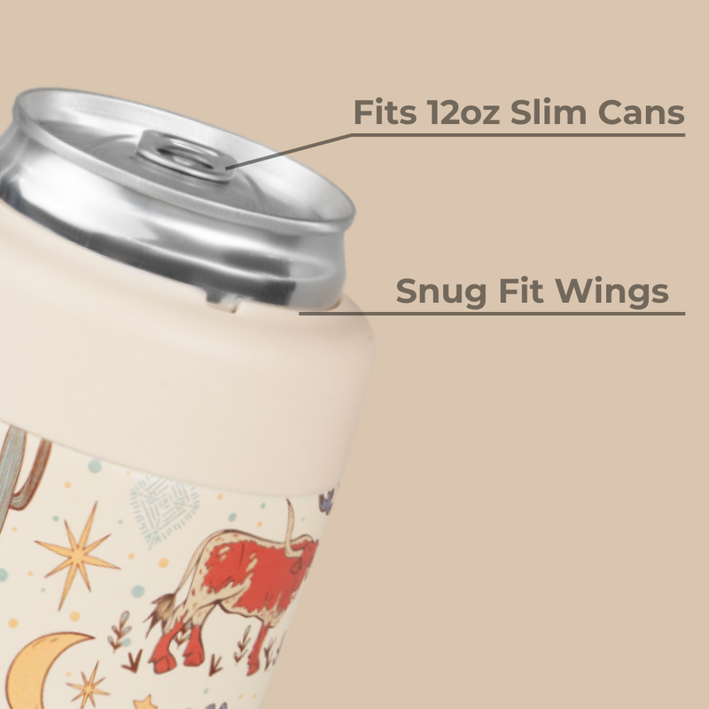 Slim Can Cooler 12oz | Insulated Stainless Steel Skinny Can Holder – Rodeo