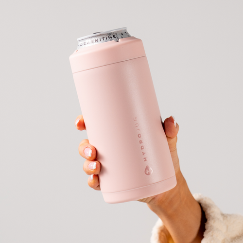 Can Cooler 16oz | 2-in-1 Insulated Tallboy Can Cooler Screw-Top Lock – Dusty Rose