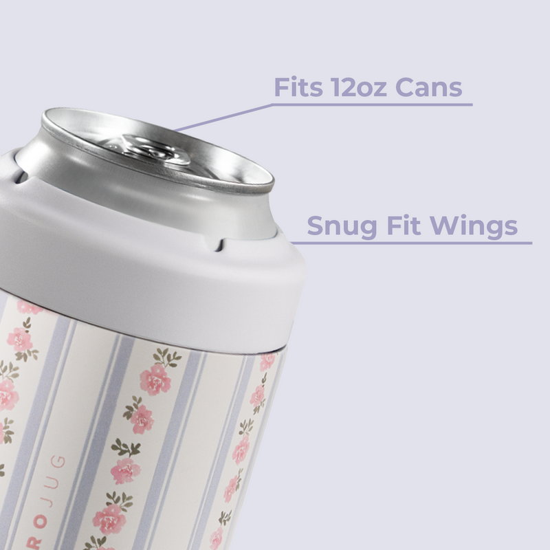 Can Cooler 12oz | 2-in-1 Insulated Standard Can Cooler Screw-Top Lock – Primrose